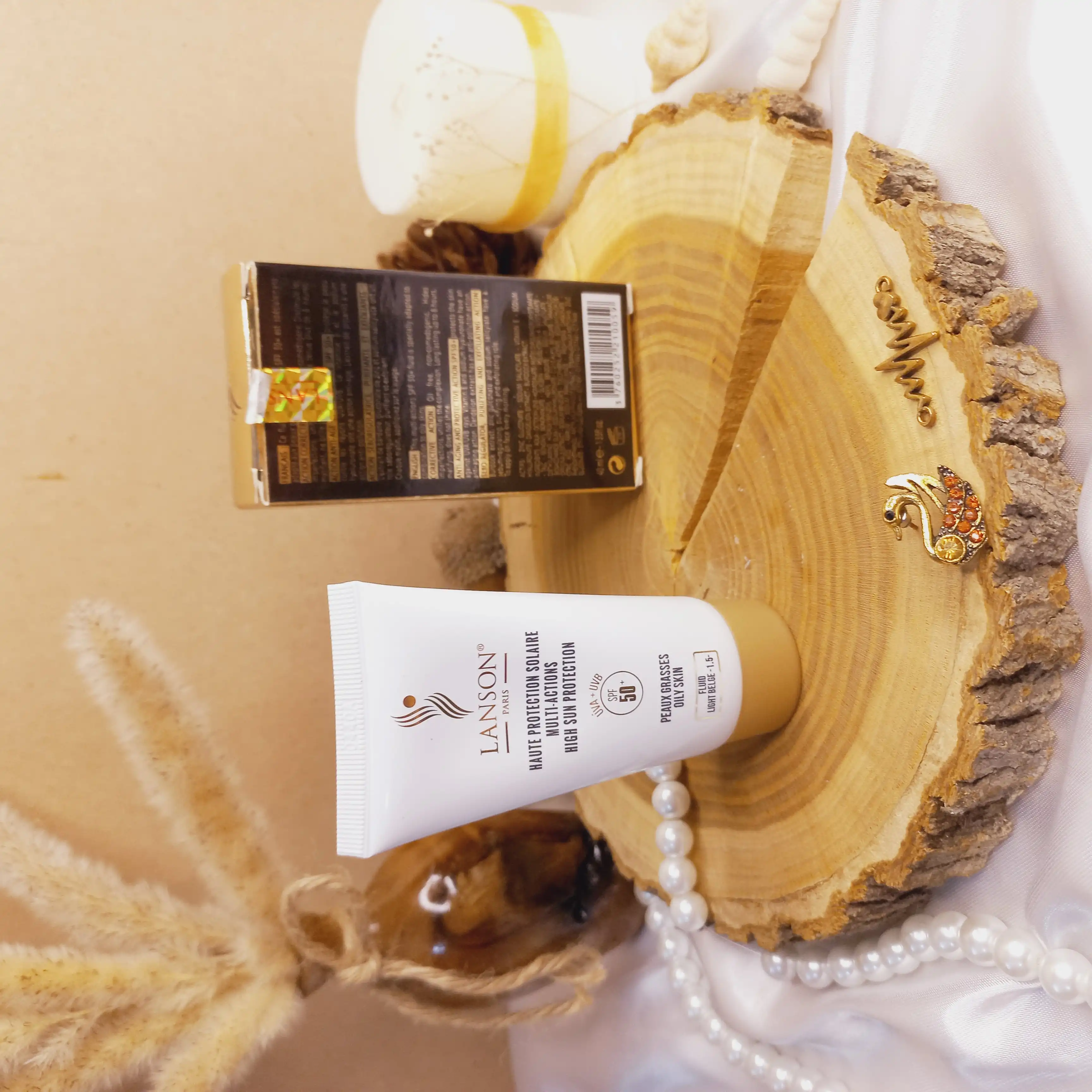 ضد آفتاب کرم پودری لانسون اصلی LANSON SPF 50