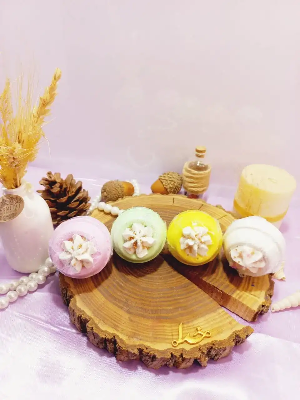 کوکتل و پدیکور توپی خامه ای 80 گرمی با کیفیت با جوشش عالی