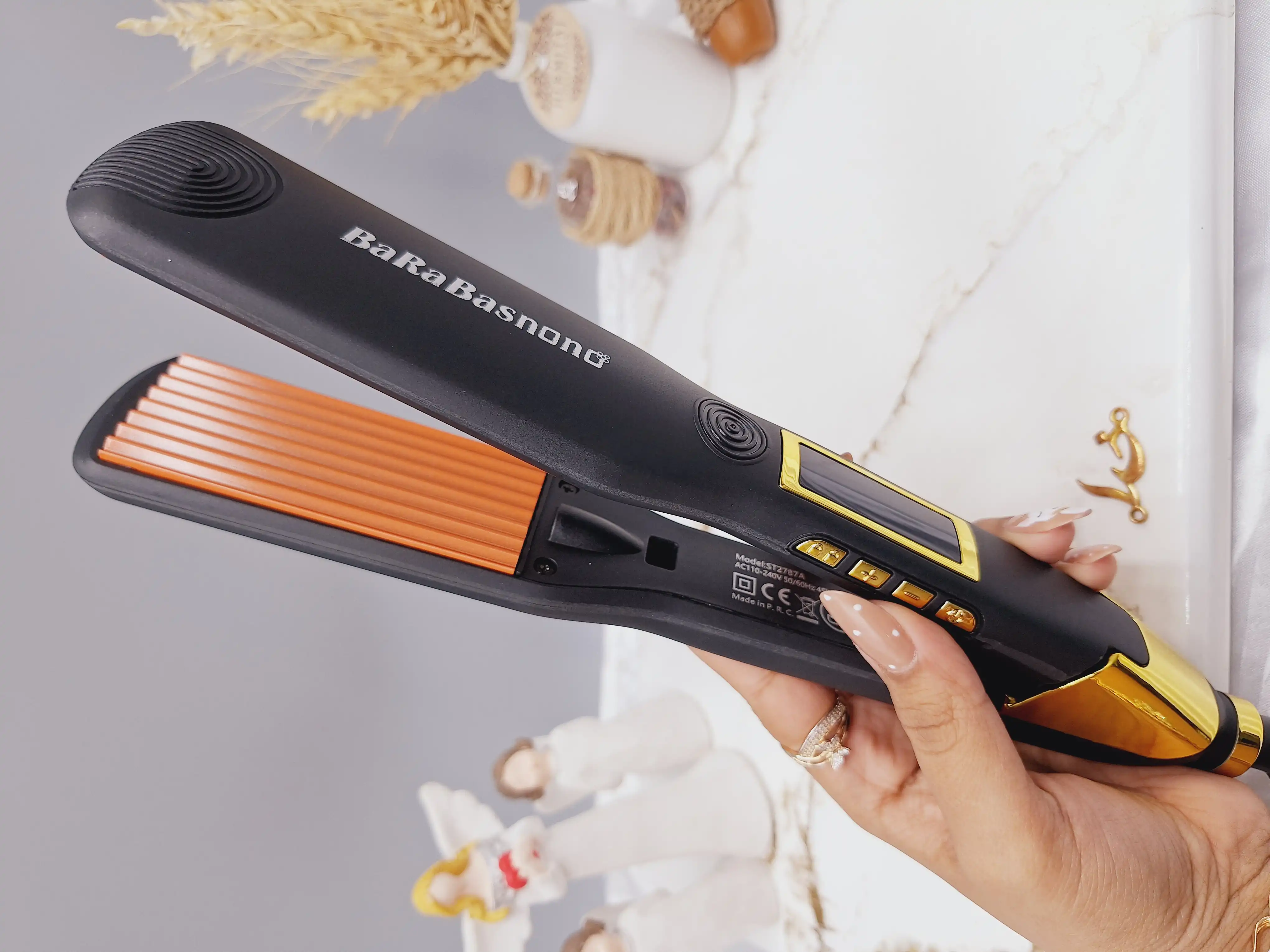 اتو حالت دهنده مو ویو بیبی باس نانو مدل BaByBasnono ST2787A