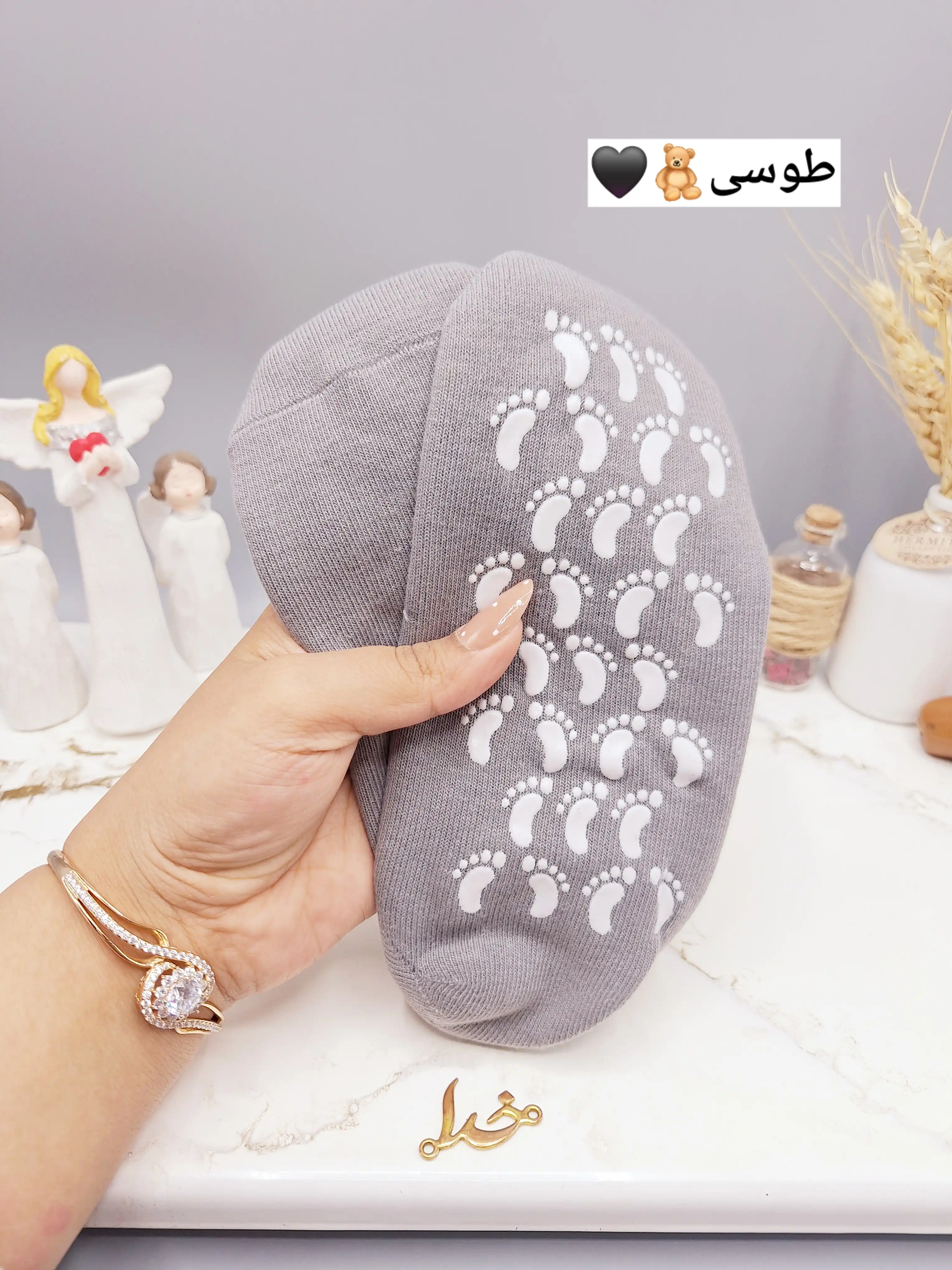 جوراب طبی سیلیکونی رفع ترک پا