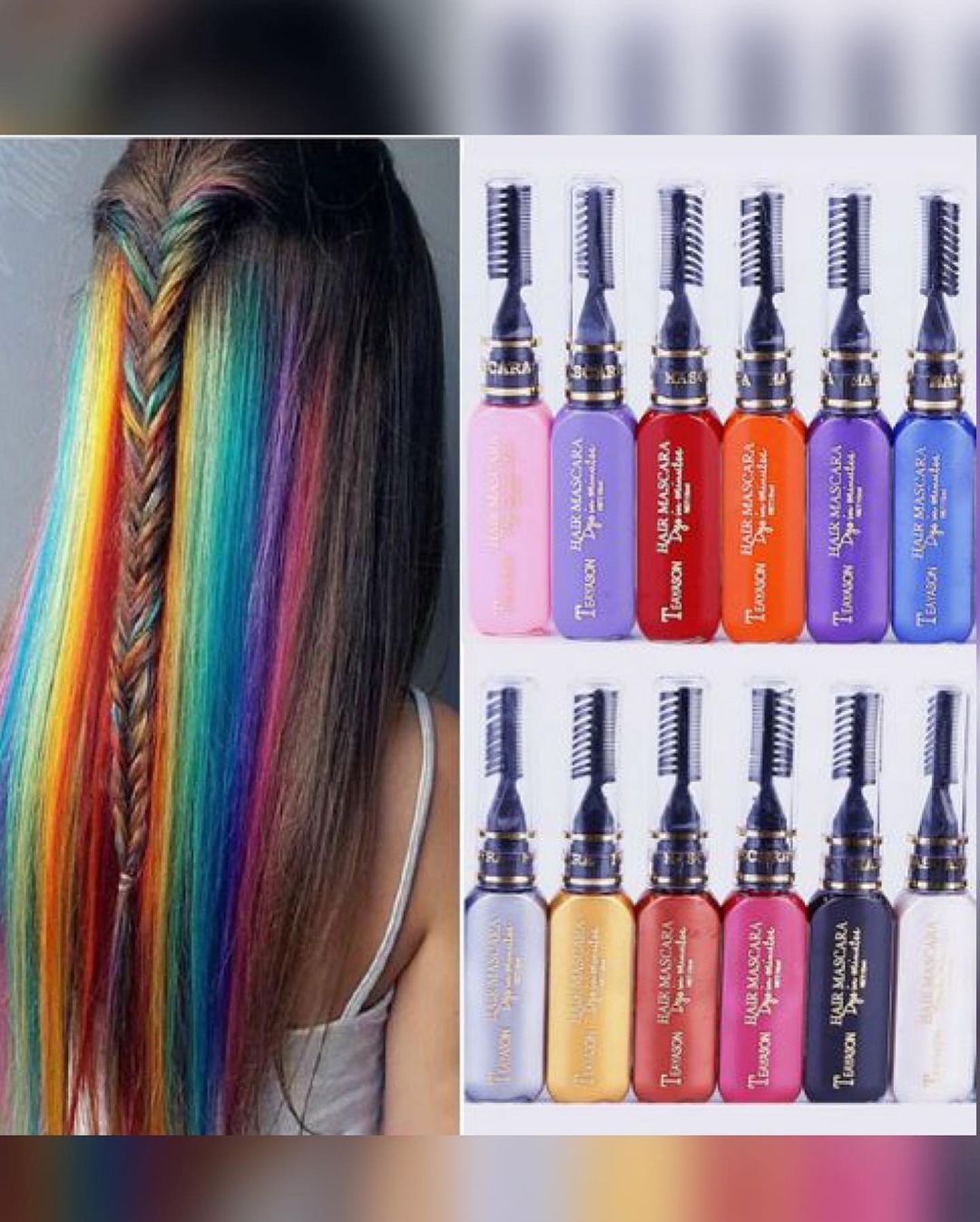 ریمل مو رنگی شانه دار تکی برند BIGERBOWE