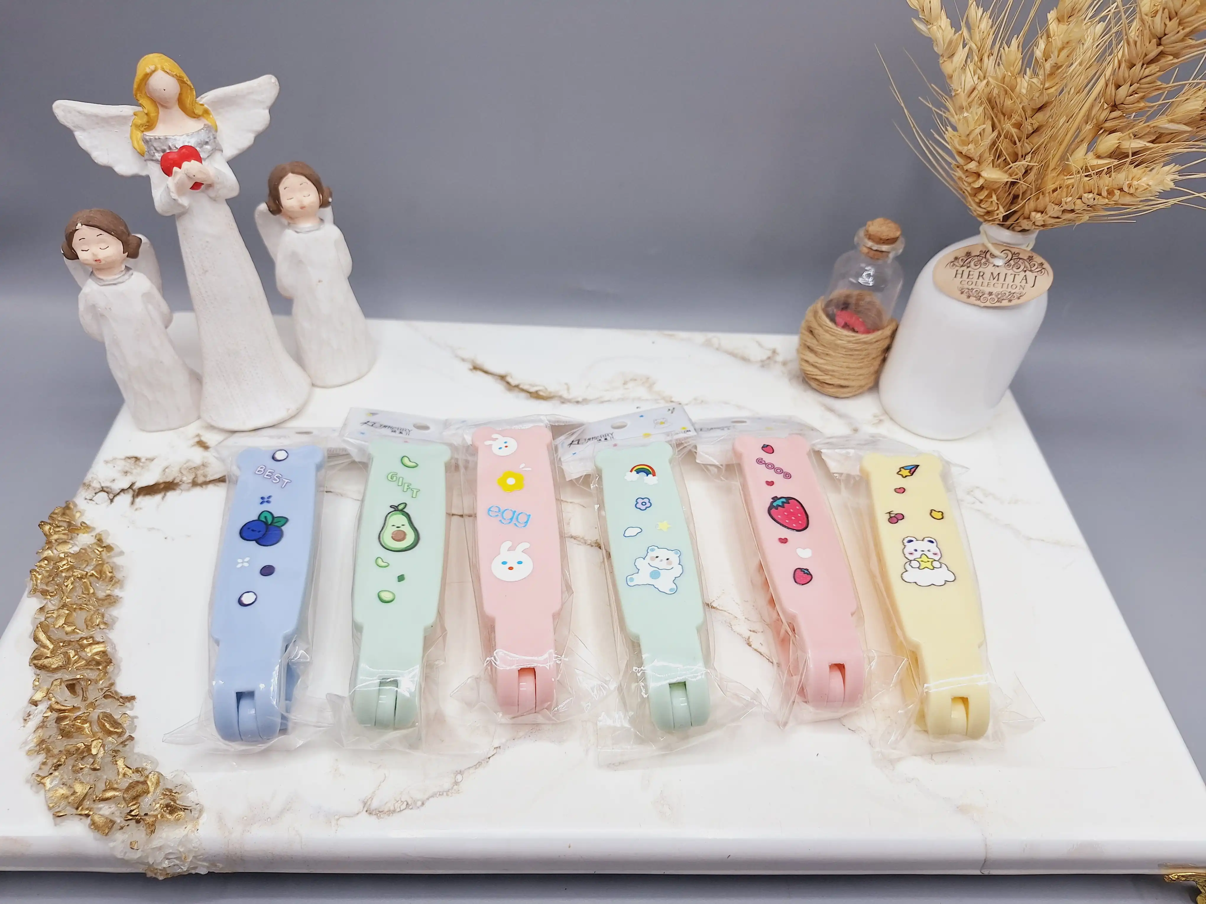 شانه مو تاشو مدل فانتری و کیوت  مناسب برای مسافرت