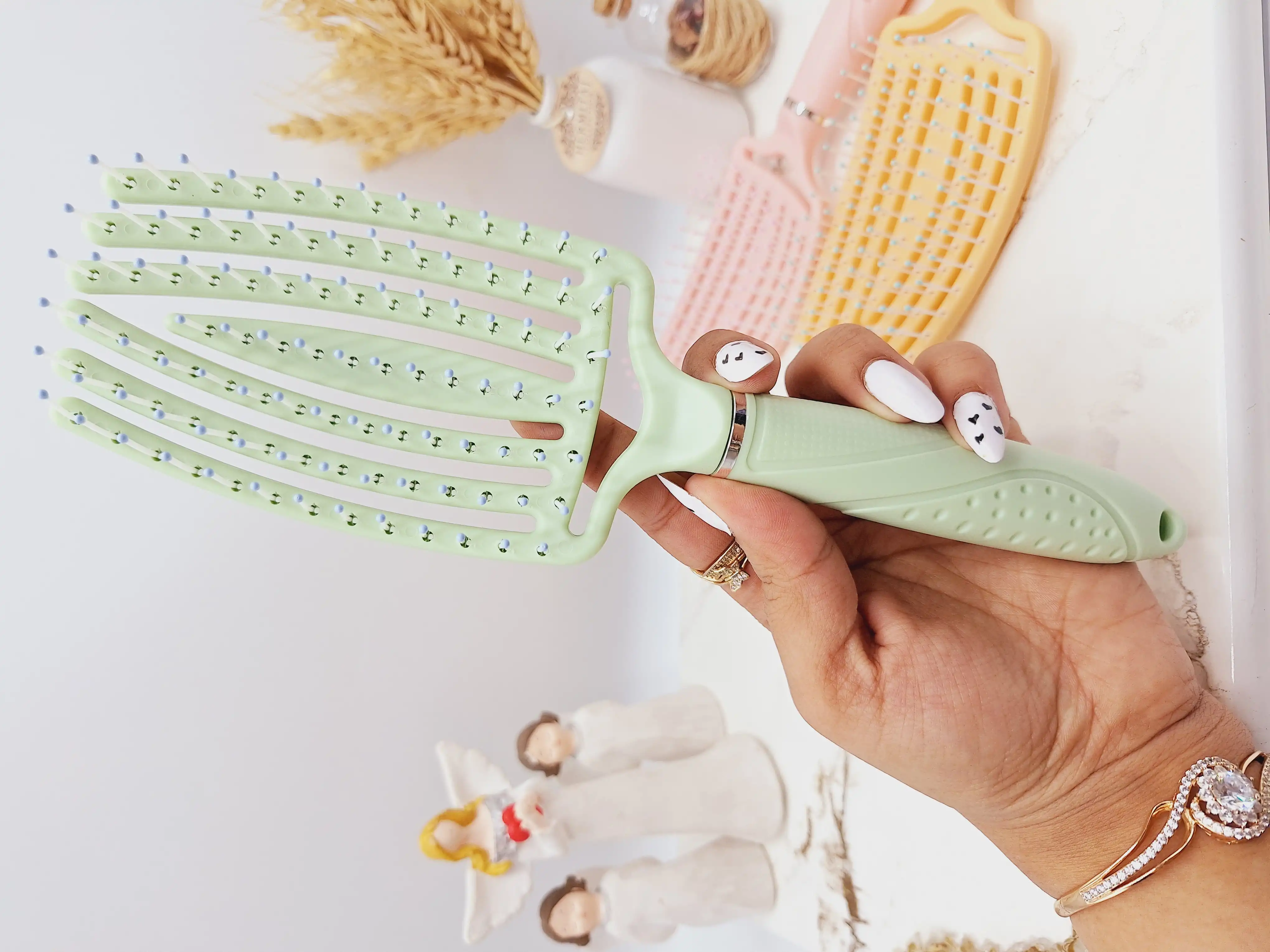 برس منحنی گره بازکن مو اورجینال وارداتی