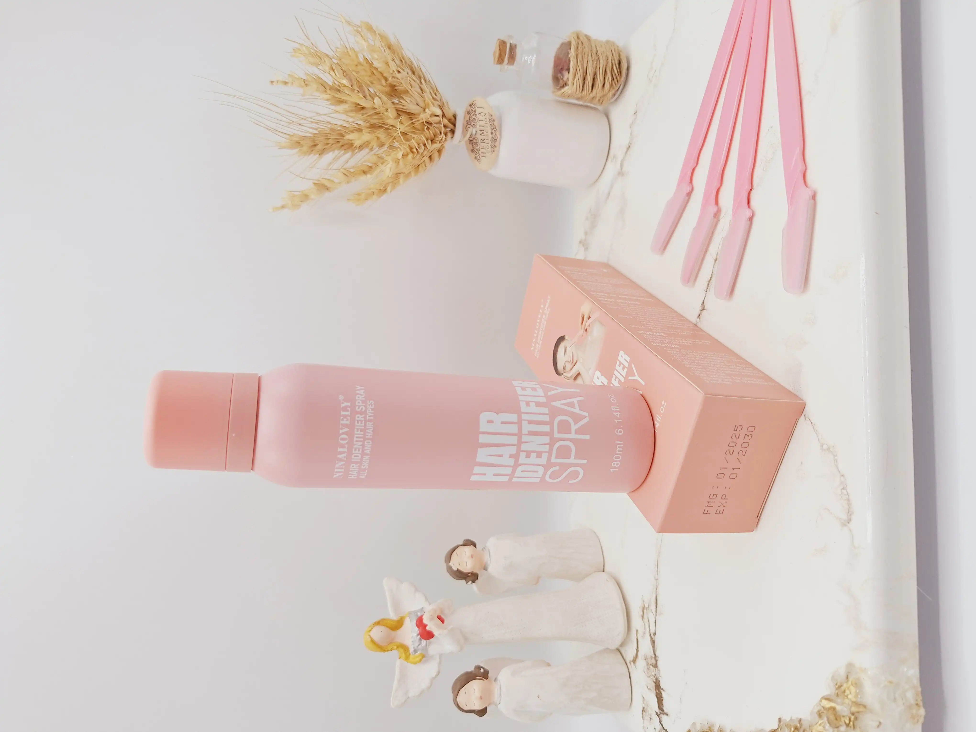 اسپری از بین برنده موی صورت همراه با ۴ عدد تیغ اصلاح صورت کدNo.HS-511