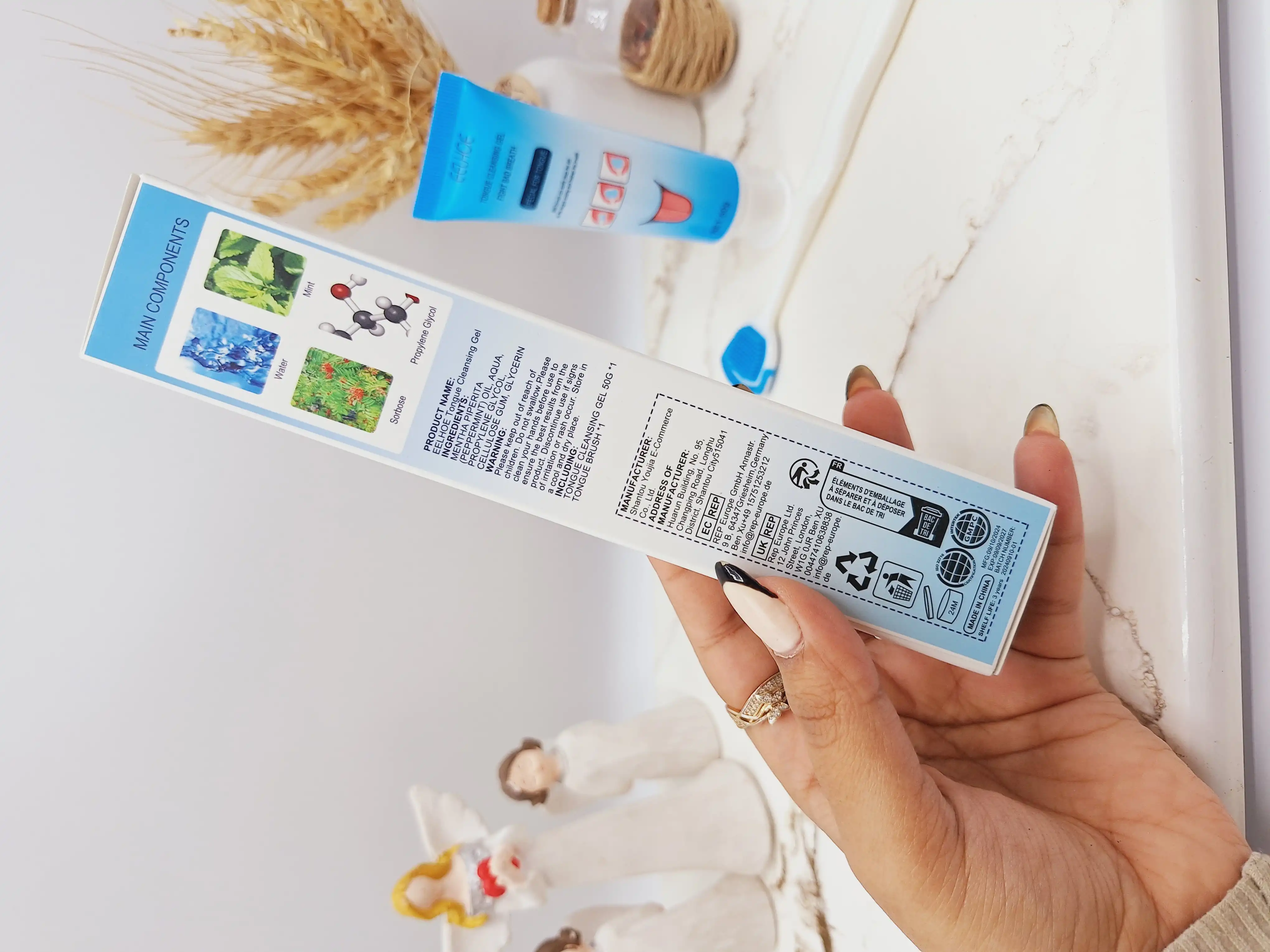 مسواک تمیز کننده زبان و خوشبو کننده دهان ایلهو کد 0376