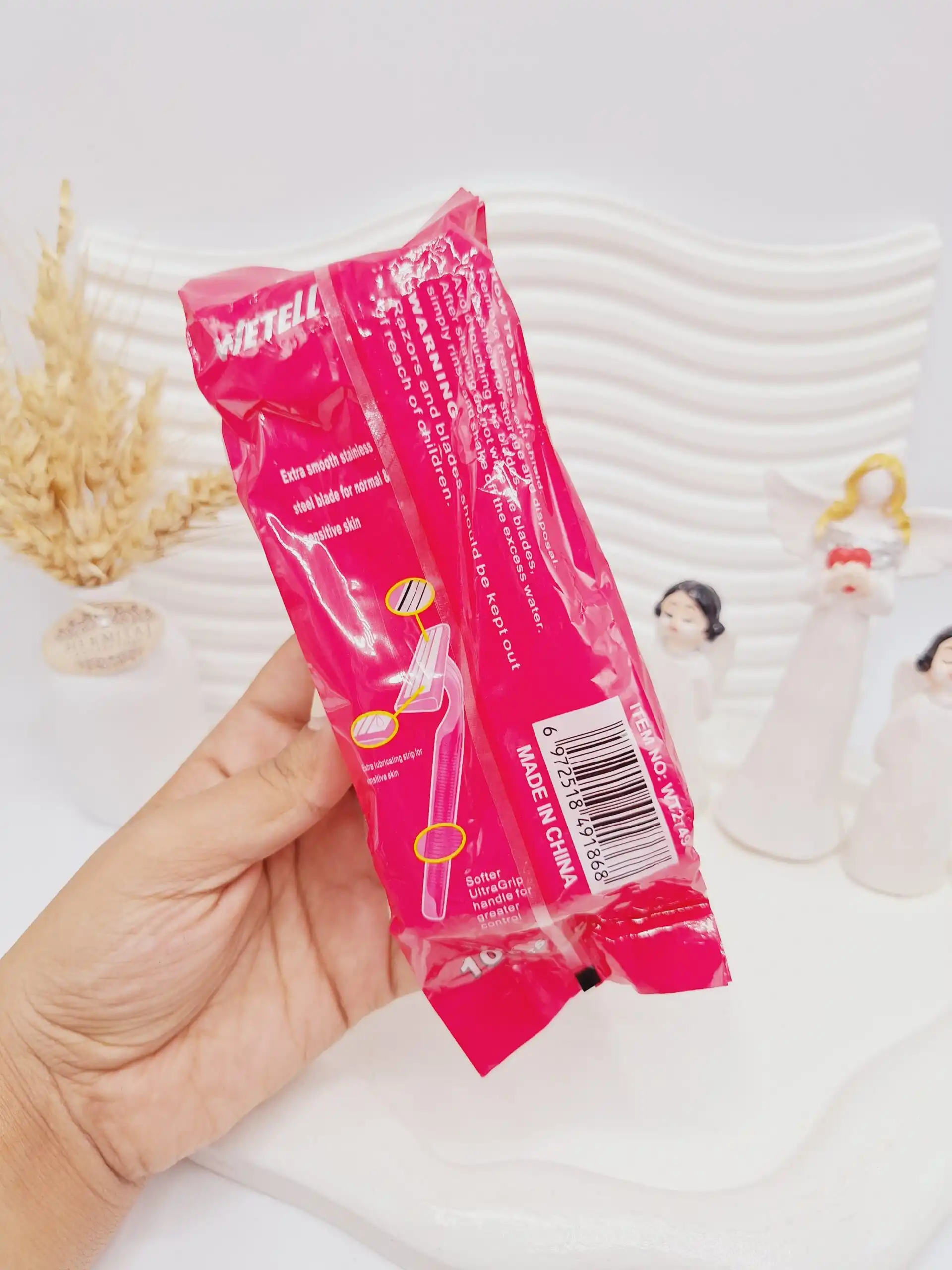 ژیلت زنانه 2 لبه 10 عددی کد 2749