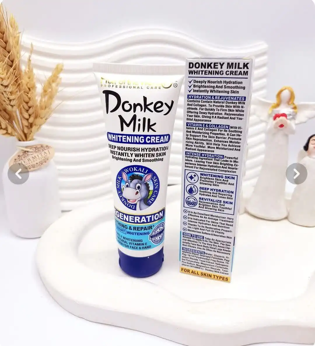 کرم سفید کننده شیر الاغ برند وکالی کد 3131 (کارتن آبی)