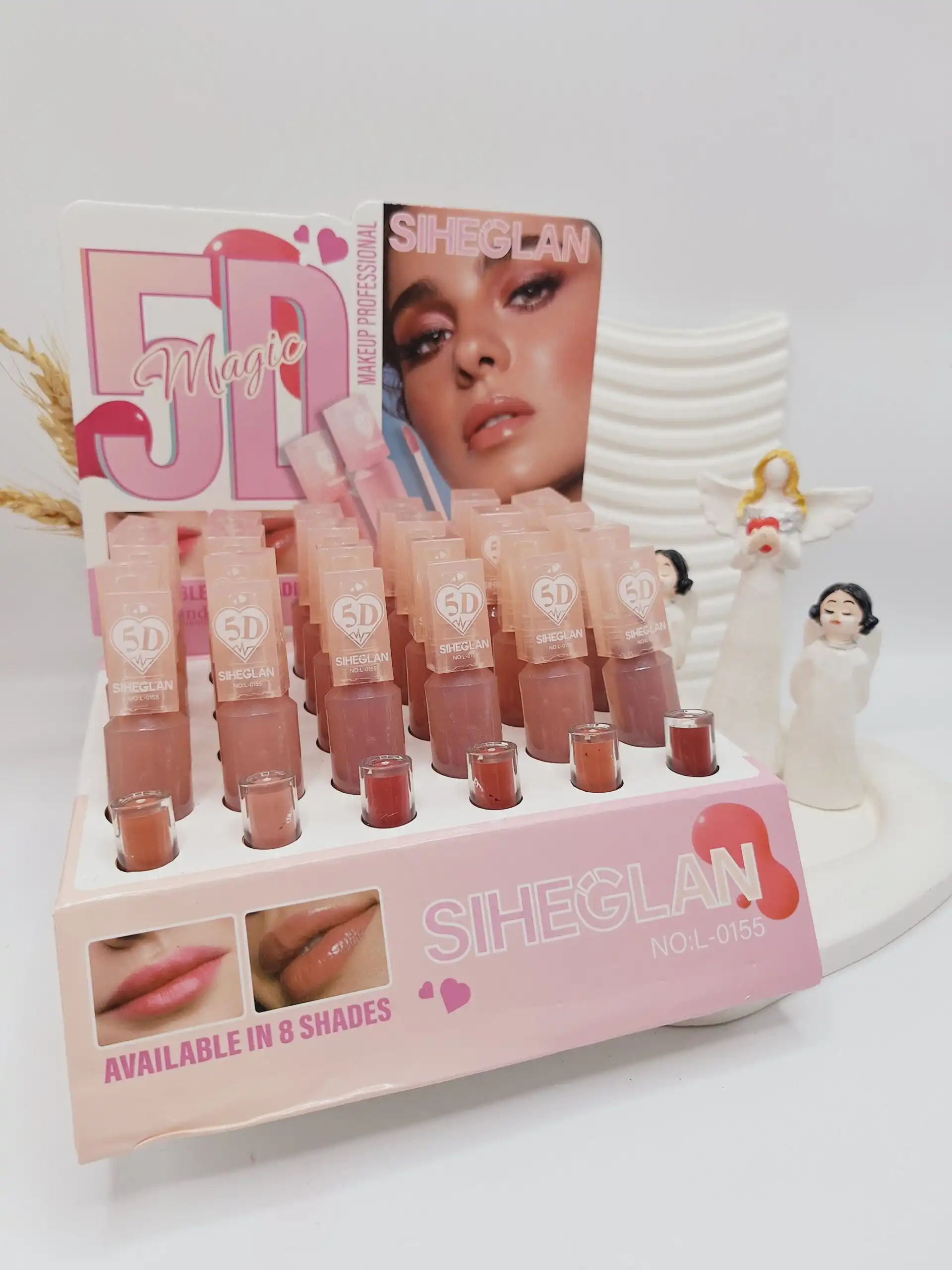 پک رژ مایع 6تایی بدون سرب و مات و مخملی مدل کپسولی برند شیگلم کد 0155