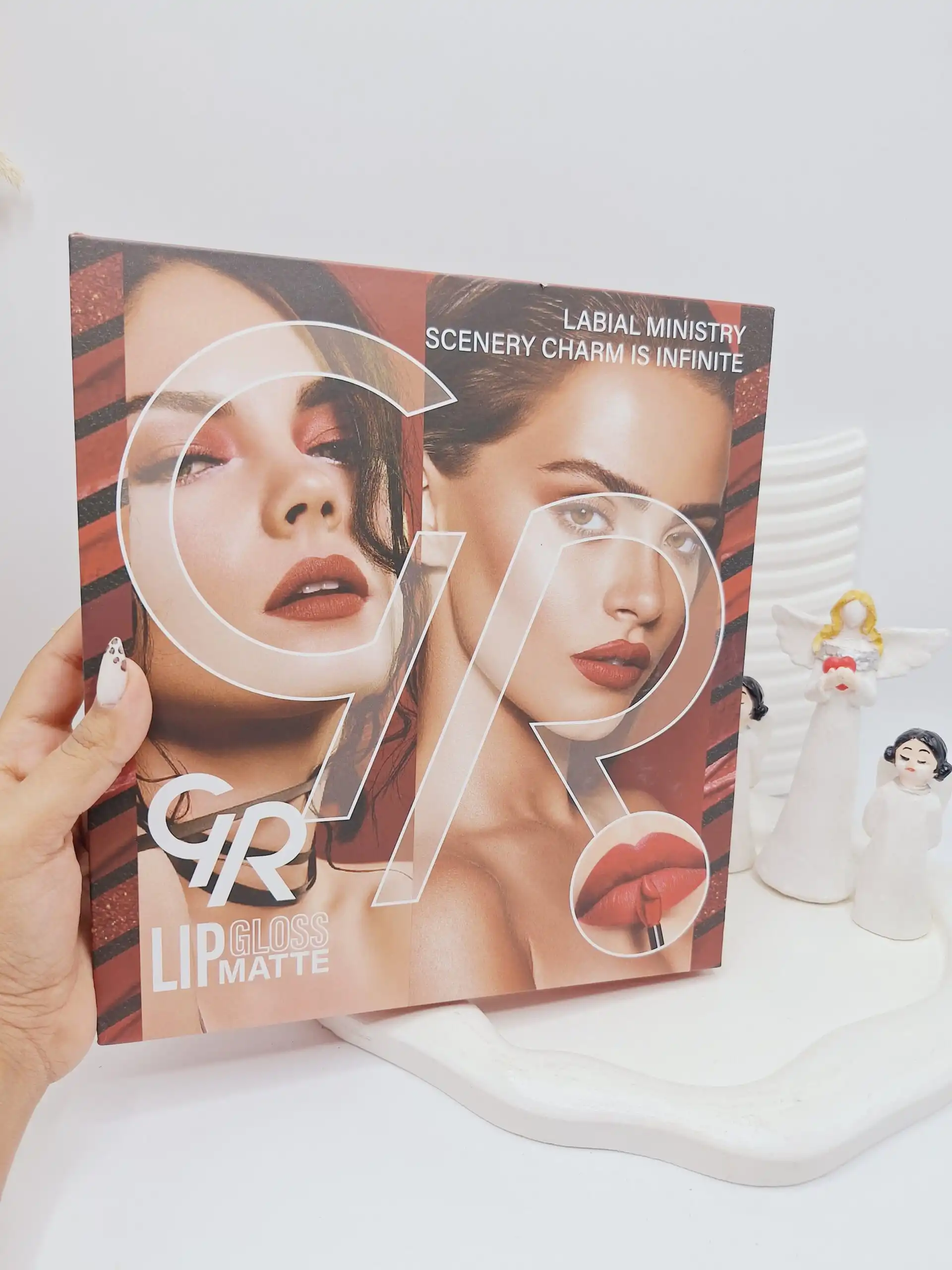 پک رژ لب مایع 12 تایی برند گلدن رز کد 3789