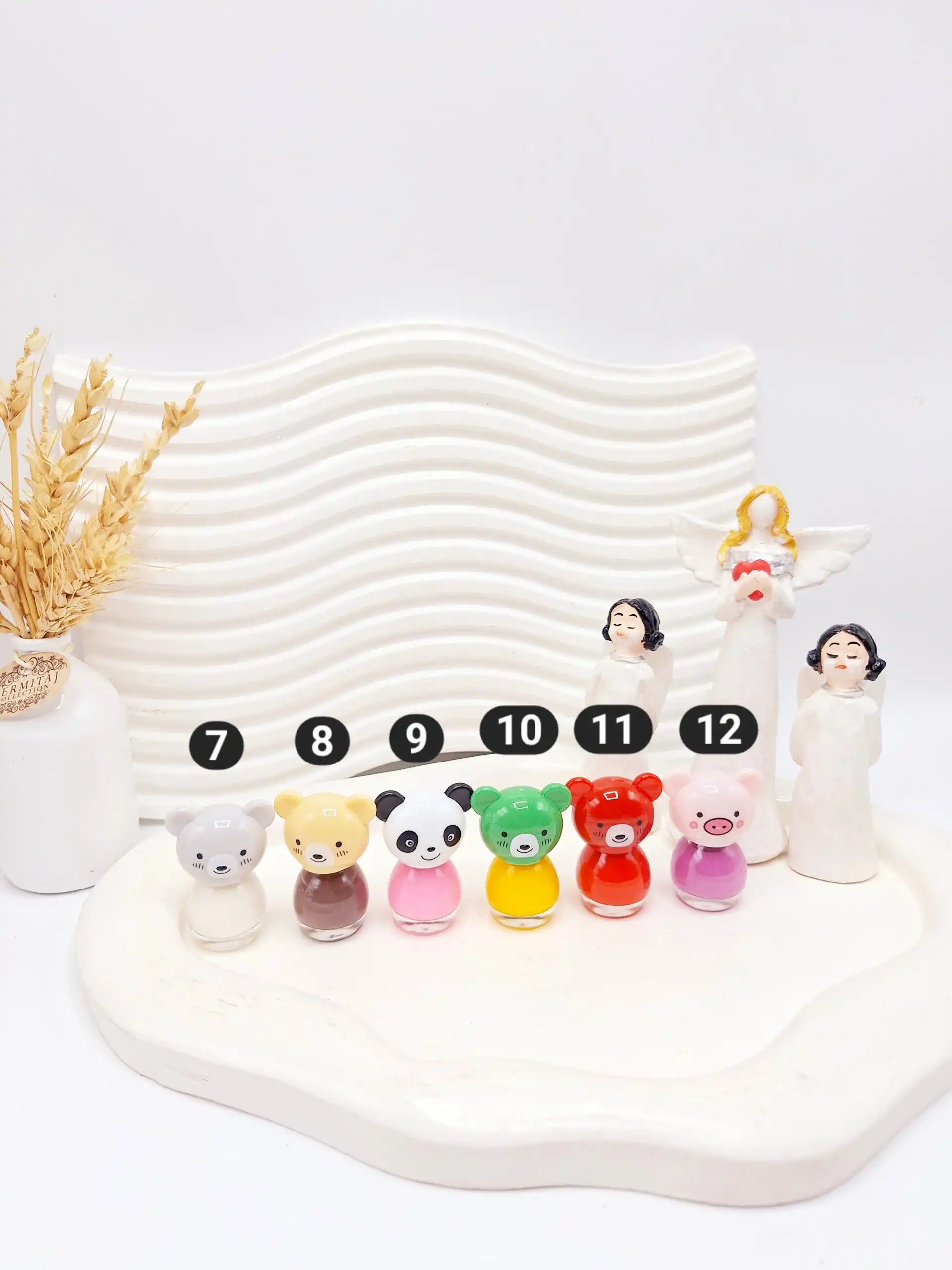 لاک ناخن بچگانه سایز کوچک طرح حیوانات کیوت Kuancai کد XC019-24