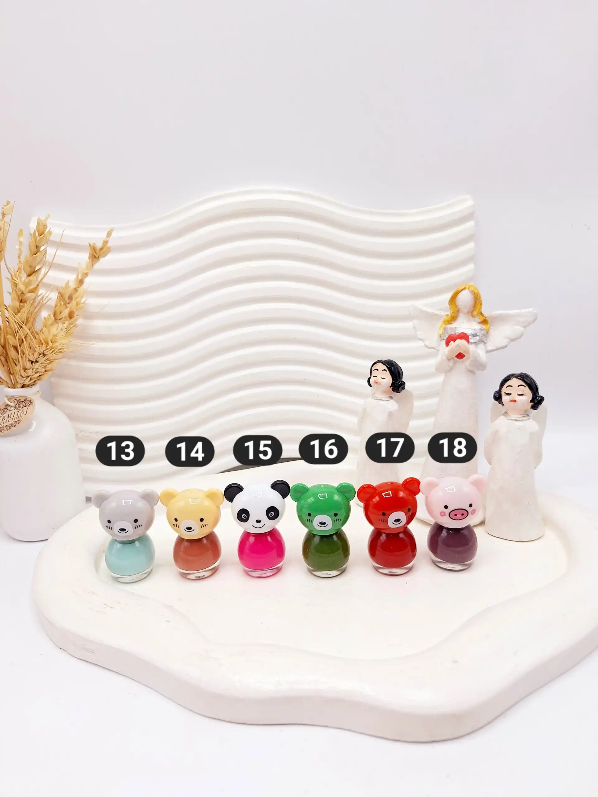 لاک ناخن بچگانه سایز کوچک طرح حیوانات کیوت Kuancai کد XC019-24