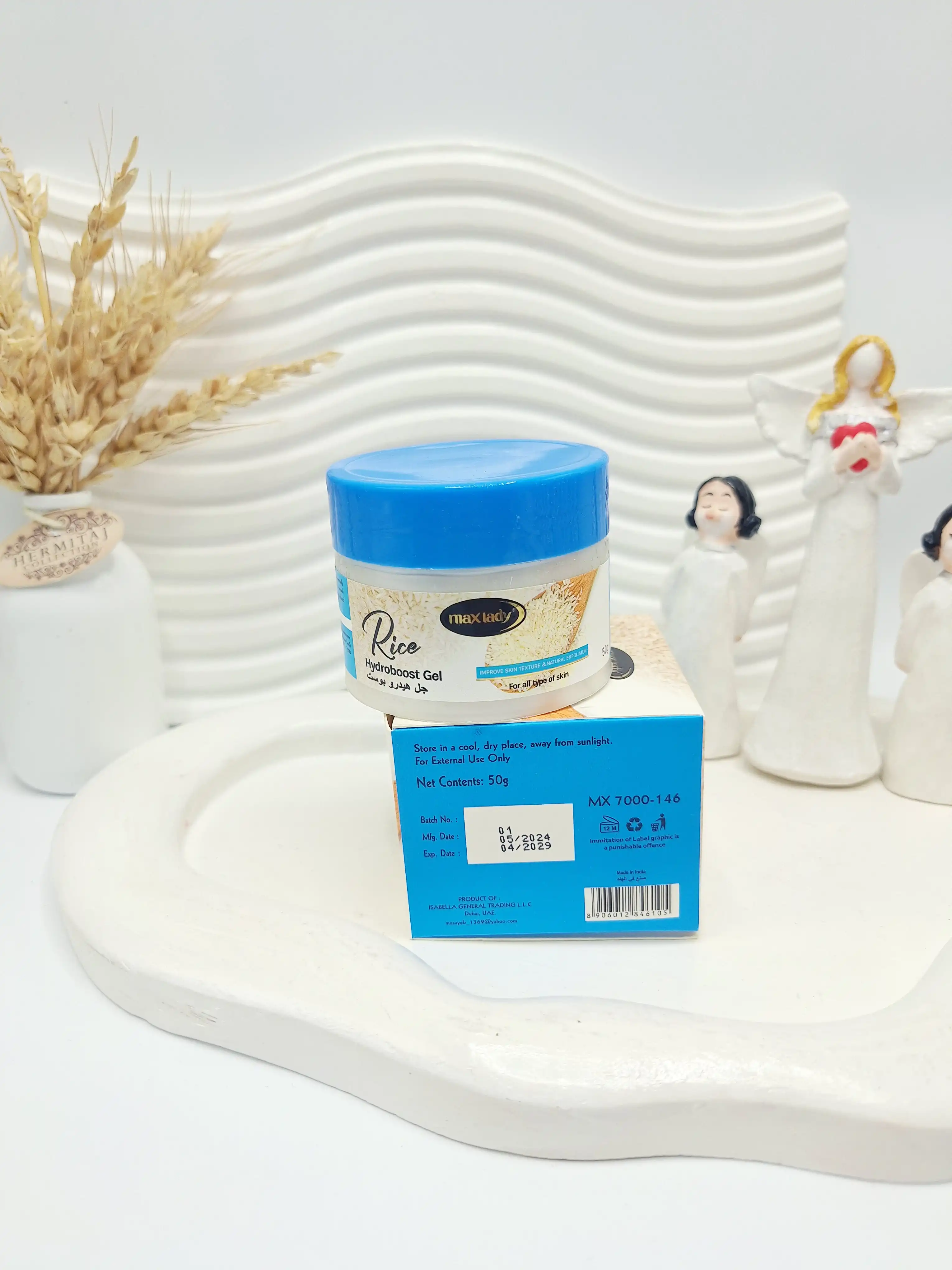 ژل اسکراب صورت برنج مکس لیدی کد 6105