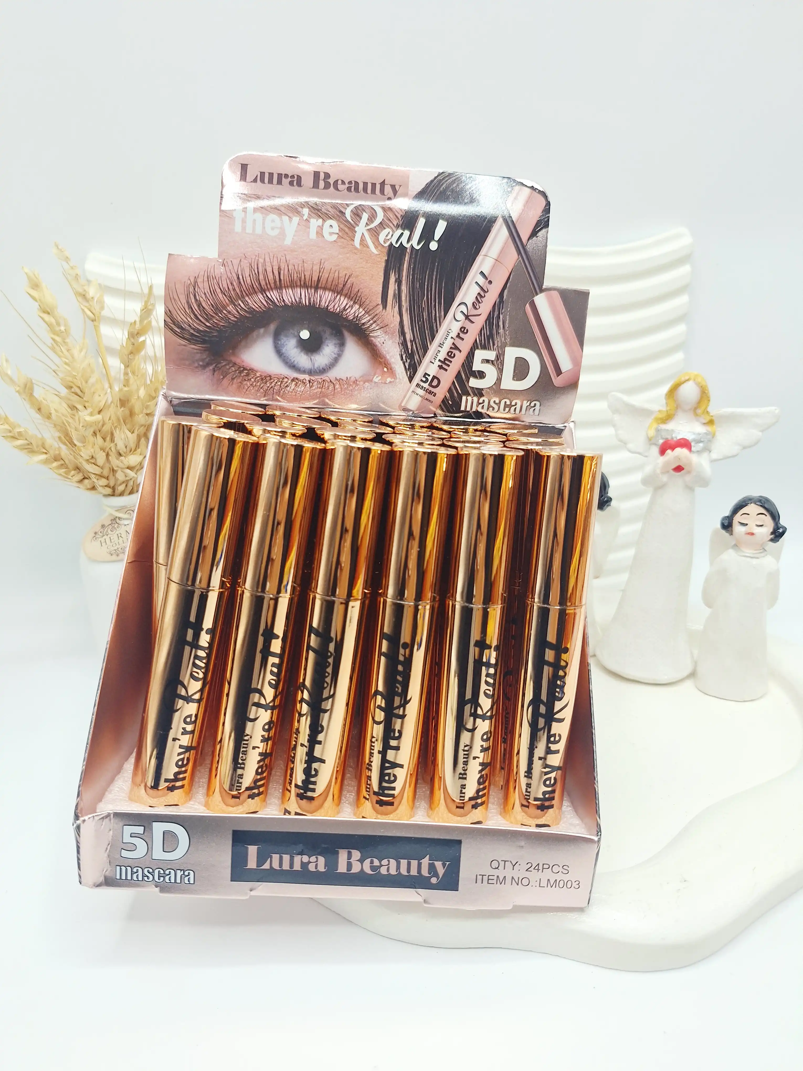 ریمل حجم دهنده و جدا کننده مژه 5D mascara برند Lura Beauty کد 003