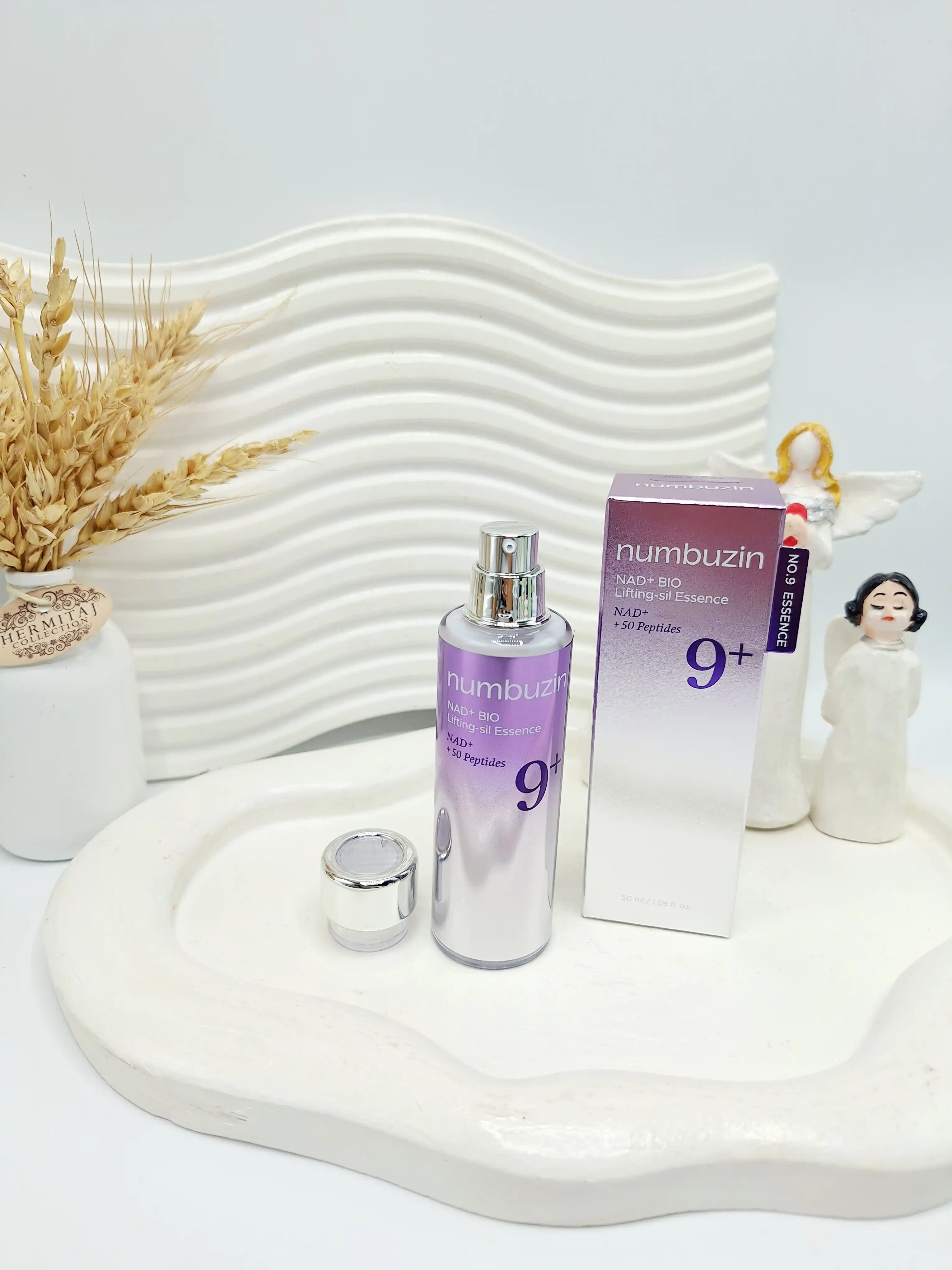 سرم لیفتینگ نامبوزین شماره 9 پلاس اورجینال اصل کره مدل NAD+Bio با 50 پپتید حجم 50 میل کد 7639