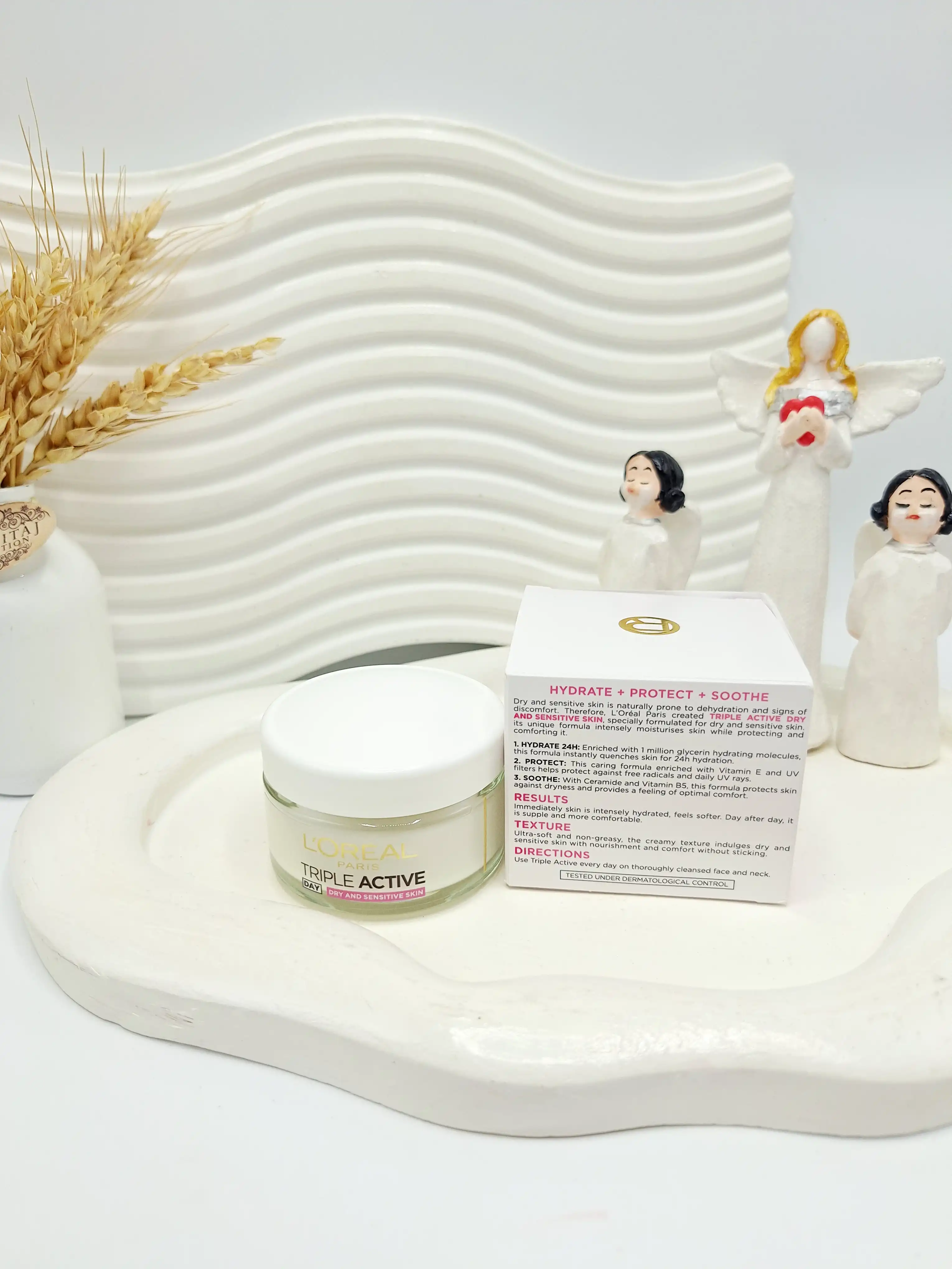 کرم روز لورآل تریپل اکتیو پوست خشک و حساس اورجینال اصل 50 میل کد 9640