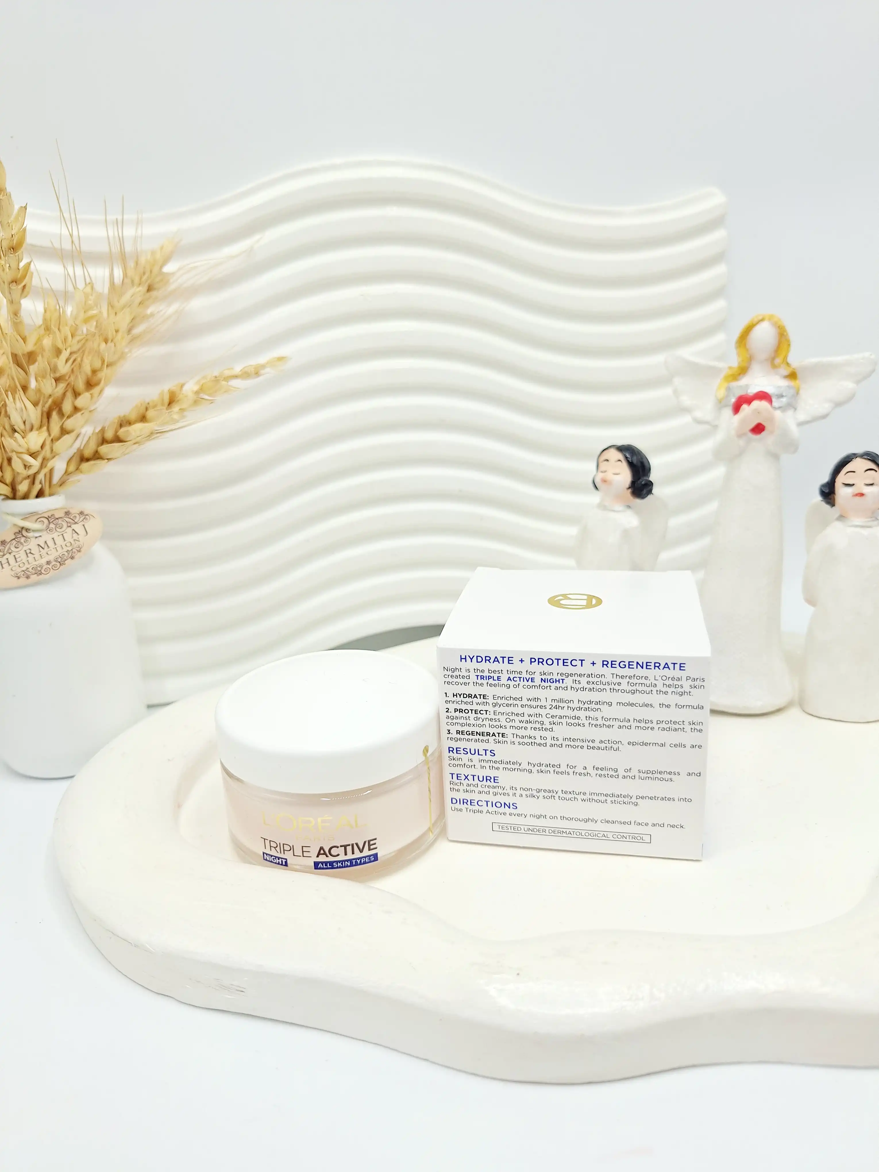 کرم شب لورآل تریپل اکتیو نایت اورجینال اصل ساخت آلمان 50 میل کد 3269