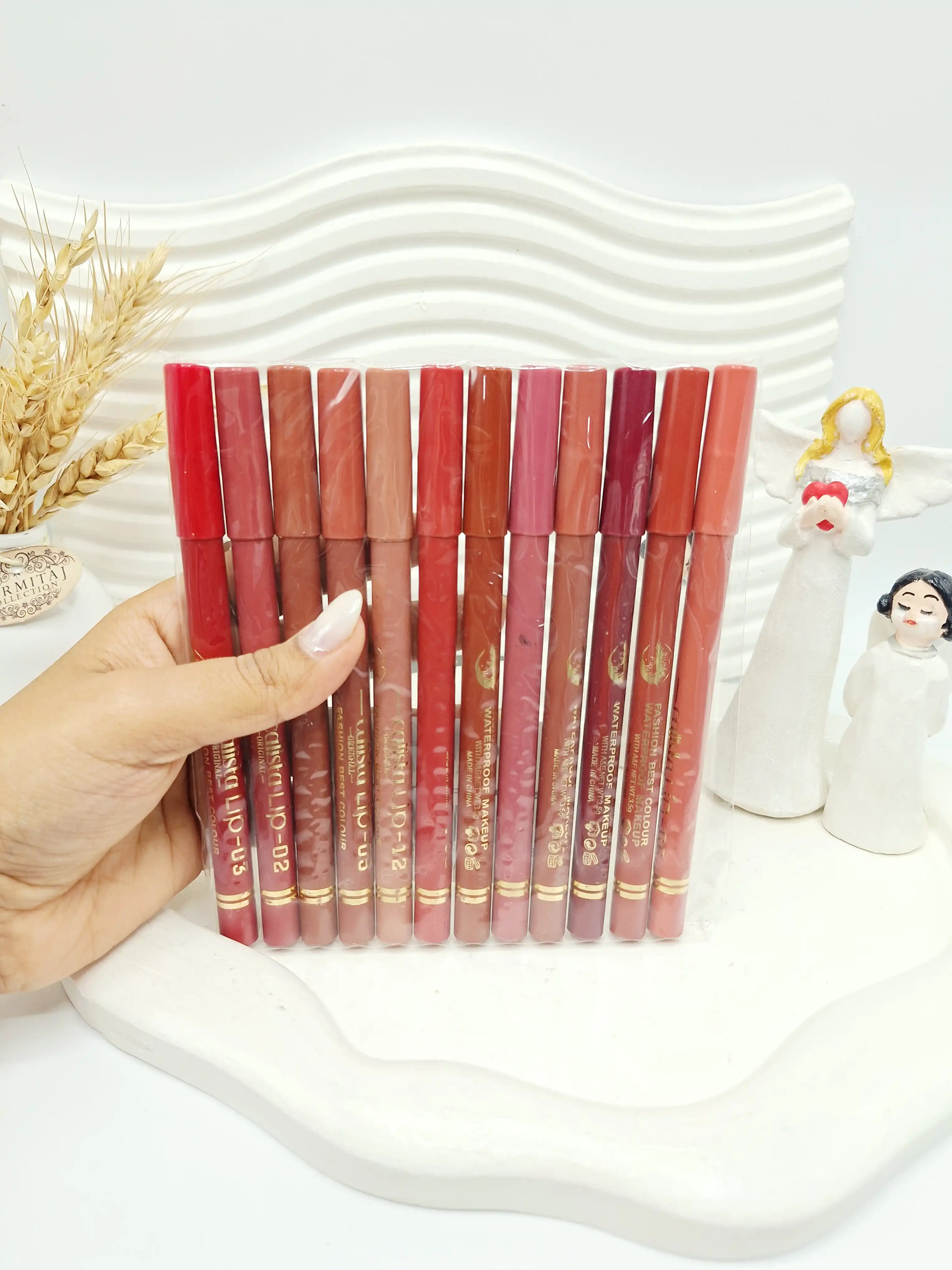 پک 12 تایی خط لب کالیستا کد 1555