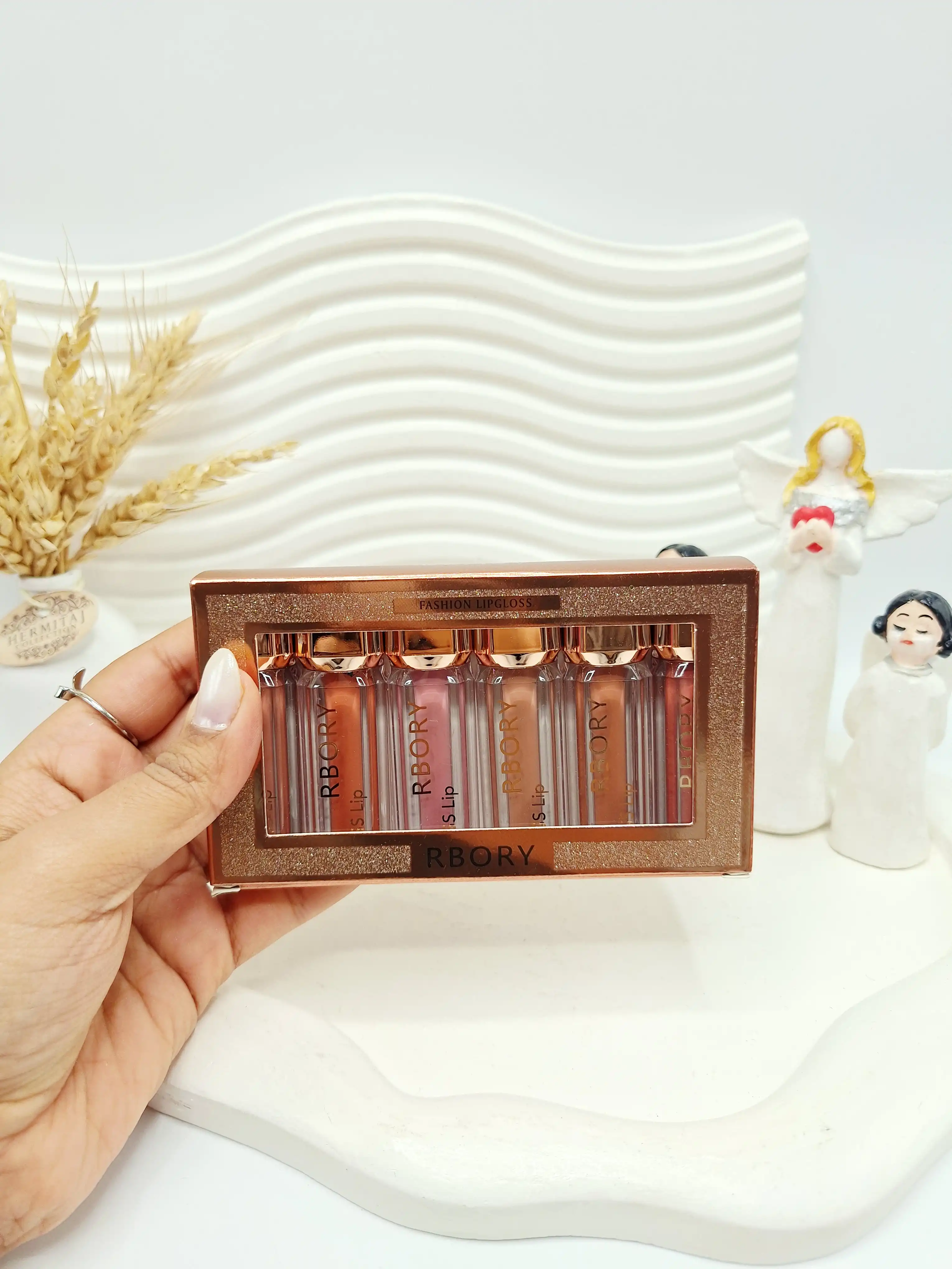 پک رژ مایع 6 عددی لاکچری معروف RBORY کد R09012 (اصلی) کد A