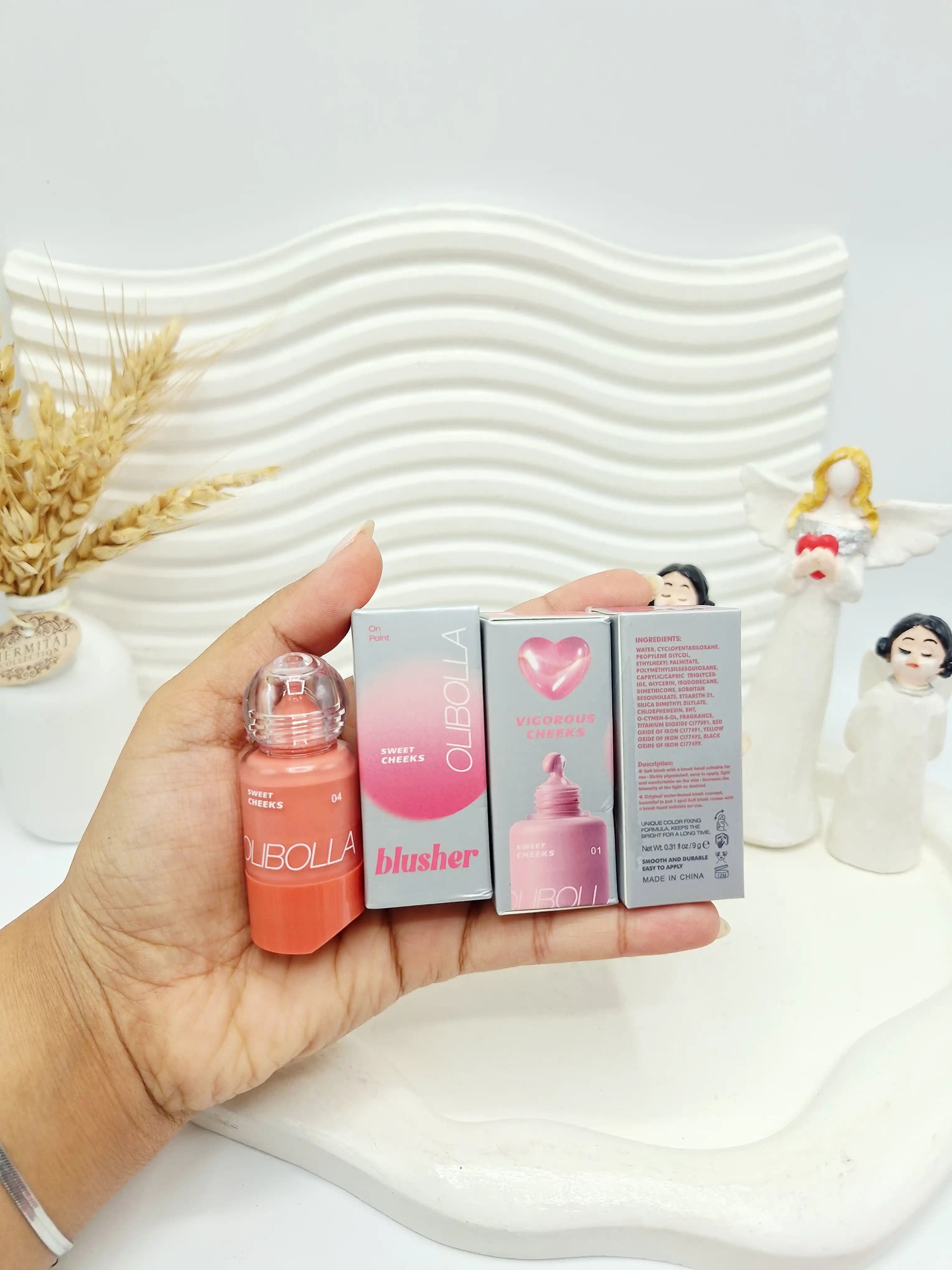 رژگونه مایع دکمه ای تیک تاکی اولیبولا OLIBOLLA کد 243 (جعبه دار)