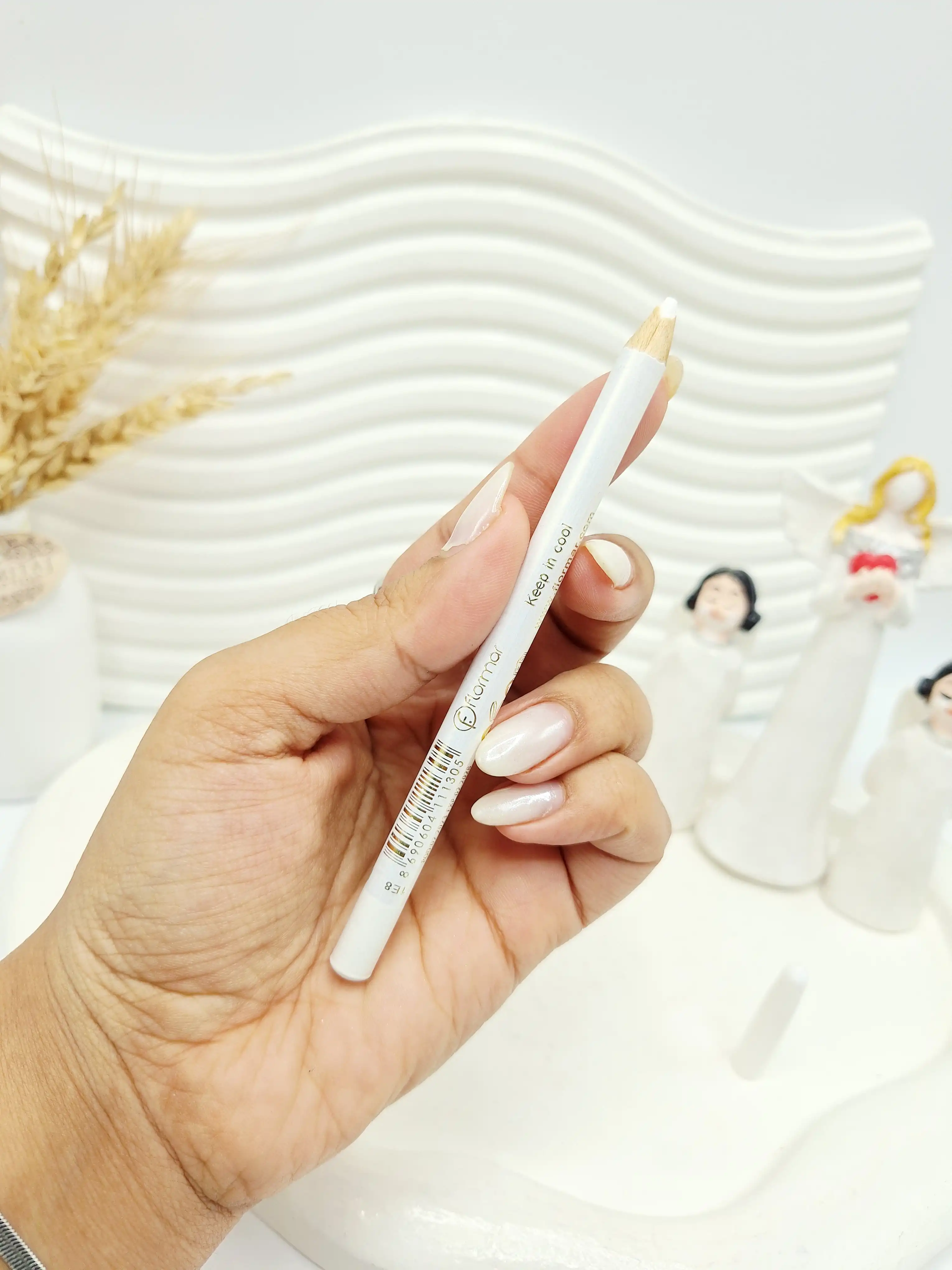 مداد چشم سفید ساده فلورمار Flormar کد 1305