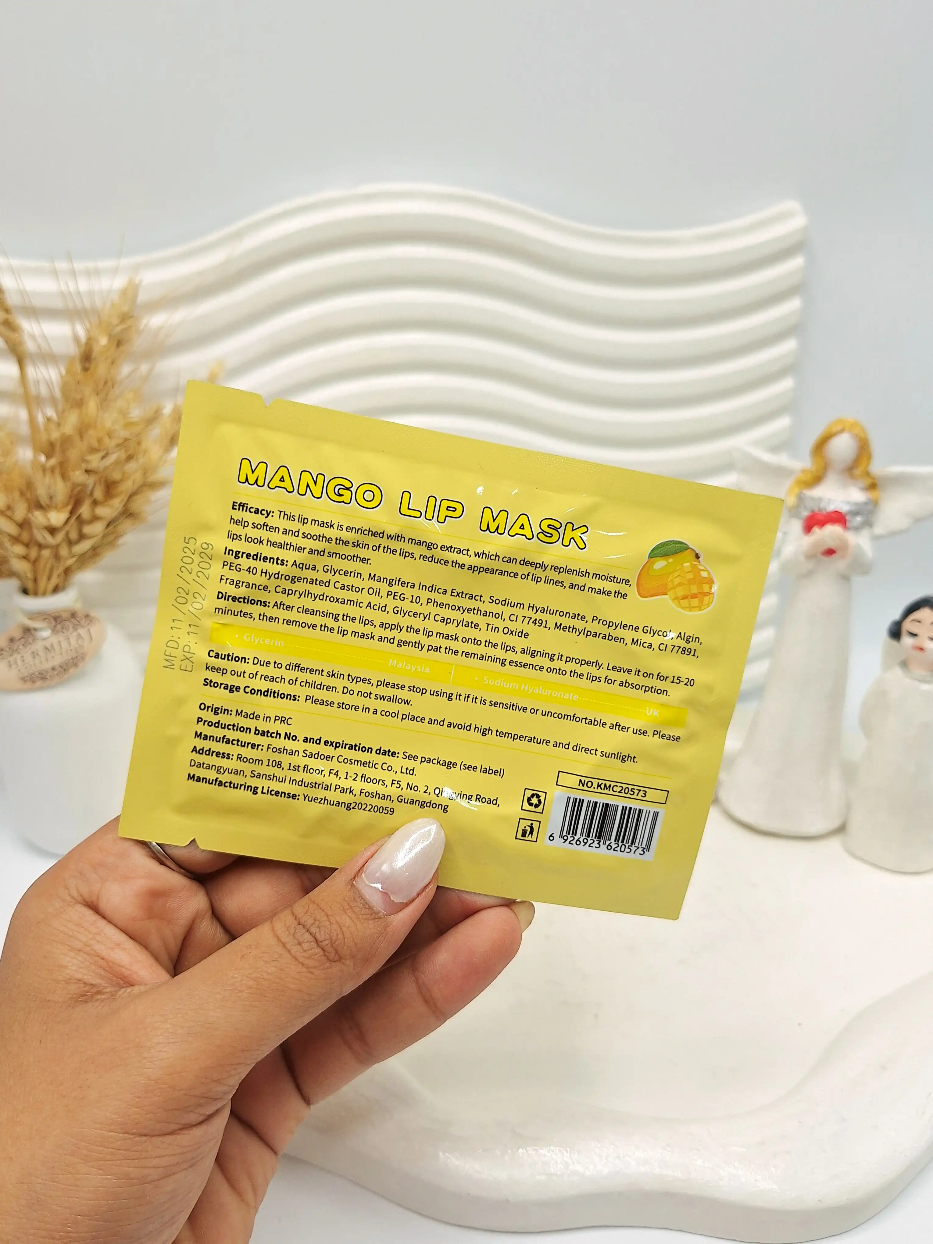 ماسک لب تکی ورقه ای انبه برند KÖRMESIC کد 0573